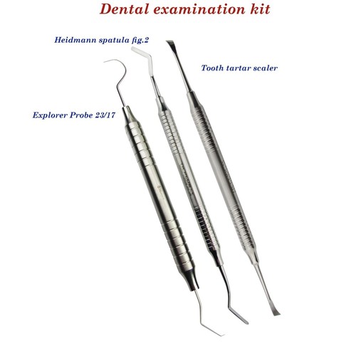 Kit examen dentaire explorer - kit,